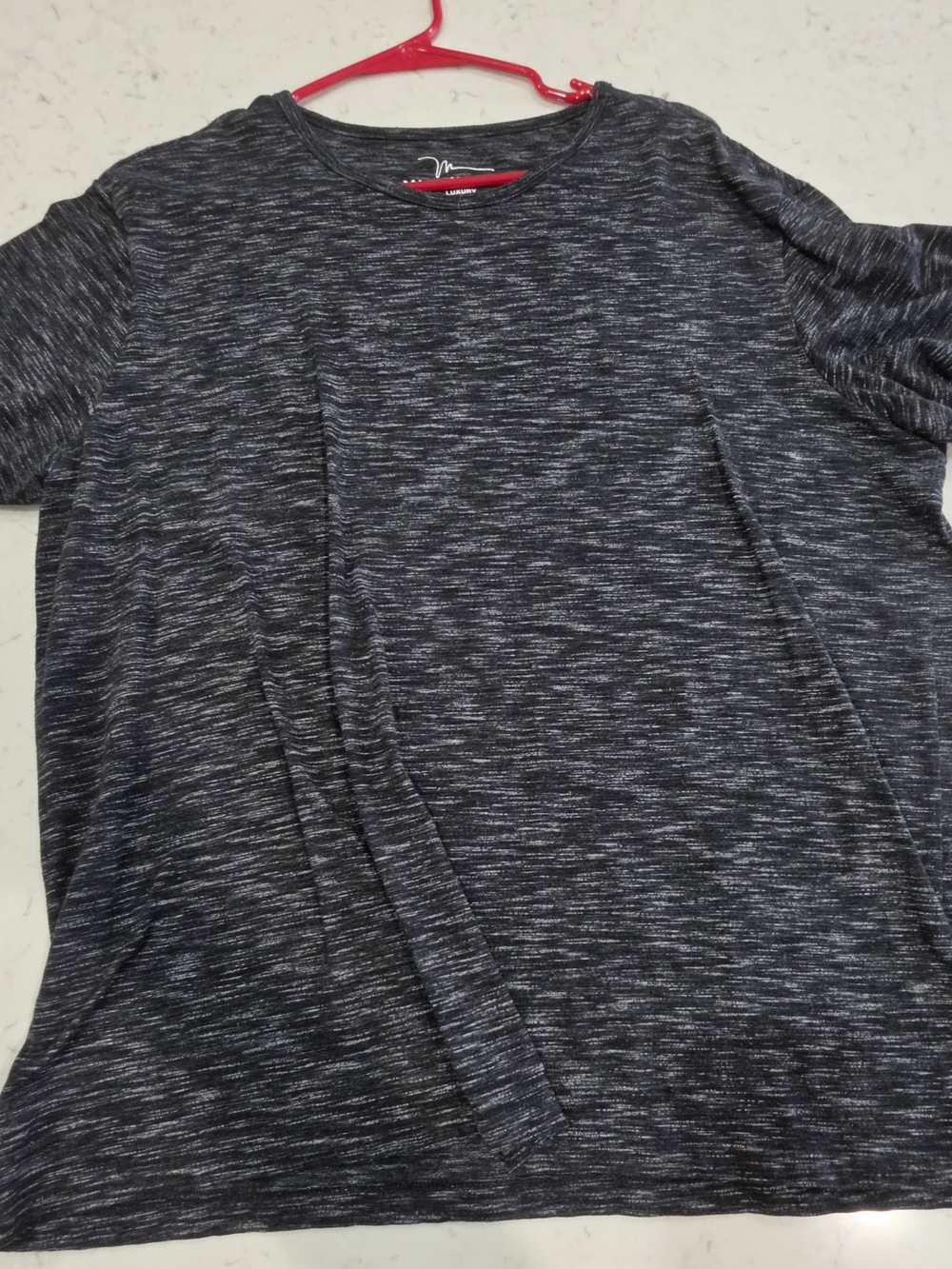 Marc Anthony Men's Heathered Charcoal Short Sleeve Tee